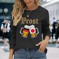 Prost ドイツ-日本オクトーバーフェストビールマグ 旗デザイン 長袖Tシャツ 彼女への贈り物