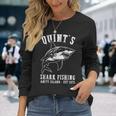 Quints Awesome Ocean Animals Vintage Apparel Shark Fishing Long Sleeve T-Shirt Gifts for Her