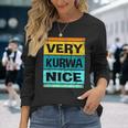 Retroery Kurwa Bonita Camisa Polonia Camisa Polska Camiseta de manga larga Regalos para ella