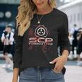 Scp、財団、血で 長袖Tシャツ 彼女への贈り物
