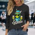 Servus Wiesn Gaudi – 面白いオクトーバーフェストビールバイエルンコスチューム 長袖Tシャツ 彼女への贈り物
