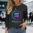Solanaolコイン暗号ロゴブロックチェーン ソラナ 長袖Tシャツ 彼女への贈り物