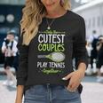 Solo Las Parejas Más Lindas Juegan Al Tenis Juntas A Juego Camiseta de manga larga Regalos para ella