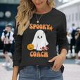 Spooky Ghost Dogs ハロウィンtシャツ コーチに最適 長袖Tシャツ 彼女への贈り物