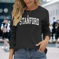 Stanford California Ca ビンテージ アスレチック スポーツデザイン 長袖Tシャツ 彼女への贈り物