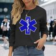 Star Of Life Rod Of Asclepius Emt Ems パラメディック メディック 長袖Tシャツ 彼女への贈り物