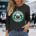 Starpugs コーヒーパグ 犬好き ギフト 長袖Tシャツ 彼女への贈り物