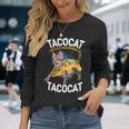 Tacocatpeled Backward シャツ シンコ・デ・マヨ 猫 タコス好き 長袖Tシャツ 彼女への贈り物
