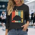 Tortoise リクガメ科 動物 長袖Tシャツ 彼女への贈り物