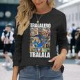 Tralalero Tralala イタリアンブレインロットミーム 長袖Tシャツ 彼女への贈り物