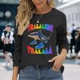 Tralalero Tralala イタリアンブレインロットミーム 長袖Tシャツ 彼女への贈り物