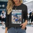 Tralalero Tralala Shark Italian Brain Rot Meme Long Sleeve T-Shirt Gifts for Her