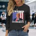 Trump The Best Is Yet To Come アメリカの国旗 ドナルド・トランプ 長袖Tシャツ 彼女への贈り物