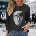 Trump Brain Anti-Trump 長袖Tシャツ 彼女への贈り物