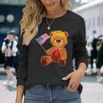 Trumpy Bear Trump 24 トランプ大統領選挙 2024 長袖Tシャツ 彼女への贈り物