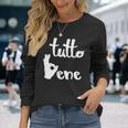 Tutto Bene イタリア語のいいことわざ Okay Good Excellent 長袖Tシャツ 彼女への贈り物