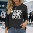 Vintage Grunge Old Rock & Roll Music Rock And Roll 長袖Tシャツ 彼女への贈り物