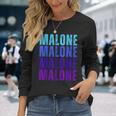 Vintage Malone Personalized Name I Love Malone Long Sleeve T-Shirt Gifts for Her
