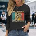 Wrestling It's What Do ビンテージレスリングレスラー 長袖Tシャツ 彼女への贈り物