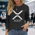 Xrpロゴ暗号通貨暗号 長袖Tシャツ 彼女への贈り物