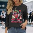 You're My Jam ファニーストロベリー ギターを弾く スイートハートジャム 長袖Tシャツ 彼女への贈り物