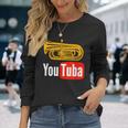 Youtuba おもしろ金管楽器 長袖Tシャツ 彼女への贈り物