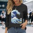 【神奈川沖浪裏】葛飾北斎 和柄 日本のお土産 贈り物 ギフト 長袖Tシャツ 彼女への贈り物