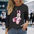 うさぎ星人ピンクちゃん 長袖Tシャツ 彼女への贈り物