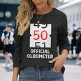 おもしろい 50歳の誕生日 オールドメーター 50歳 50歳 誕生日 50歳 50歳 長袖Tシャツ 彼女への贈り物