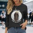 かわいいラッコ 言って I Love You Like No Otter私はあなたを愛しています 長袖Tシャツ 彼女への贈り物