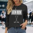アイアンマンゴルフ愛好家のためのゴルフ愛好家 長袖Tシャツ 彼女への贈り物