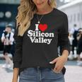 アイラブハートシリコンバレーv カリフォルニア 長袖Tシャツ 彼女への贈り物