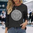 アステカまたはマヤ暦 長袖Tシャツ 彼女への贈り物