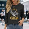 アメリカ海軍航空母艦 Cvn-68 ニミッツ Uss Nimitz 長袖Tシャツ 彼女への贈り物