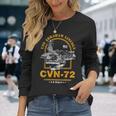 アメリカ海軍航空母艦 Cvn-72 エイブラハム・リンカーン Uss Abraham Lincoln 長袖Tシャツ 彼女への贈り物