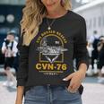 アメリカ海軍航空母艦 Cvn-76 ロナルド・レーガン Uss Ronald Reagan 長袖Tシャツ 彼女への贈り物