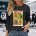 イタリアのブレインロットコミックポスター 長袖Tシャツ 彼女への贈り物