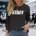 イベント、コンサート、ロード、クルーなどのスタッフ。 長袖Tシャツ 彼女への贈り物