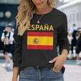 エスパーニャ ヴィンテージ スペイン国旗 スペインお土産 エスパーニャプライド 長袖Tシャツ 彼女への贈り物