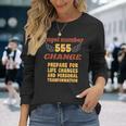 エンジェルナンバー555変更数秘術パーソナルナンバー555 長袖Tシャツ 彼女への贈り物