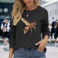 オオスズメバチ ニホンサクラスズメバチ 長袖Tシャツ 彼女への贈り物