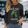 カカポ オウム ニュージーランド カカポ 鳥ave The Kakapo 長袖Tシャツ 彼女への贈り物