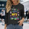 クールな90年代フォーエバー、ヴィンテージレトロバックトゥ90年代のグラフィックデザイン。 長袖Tシャツ 彼女への贈り物