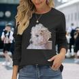 ゴールデンドゥードル 犬 ペット 動物 グラフィック かっこいい おもしろい かわいい 長袖Tシャツ 彼女への贈り物
