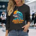 サーフィン トララレロ トラララ イタリアンブレインロットミーム 長袖Tシャツ 彼女への贈り物