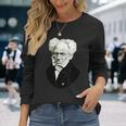 ショーペンハウアー実存主義哲学 長袖Tシャツ 彼女への贈り物
