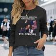 スティル・スタンディング・トランプ 2024 暗殺未遂 長袖Tシャツ 彼女への贈り物