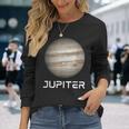 ソーラーシステム プラネット 木星 宇宙 長袖Tシャツ 彼女への贈り物