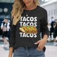 タコス Tacos 長袖Tシャツ 彼女への贈り物