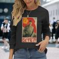 ダークユーモアは食べ物のようです スターリン・ソビエト共産主義のプロパガンダ 長袖Tシャツ 彼女への贈り物